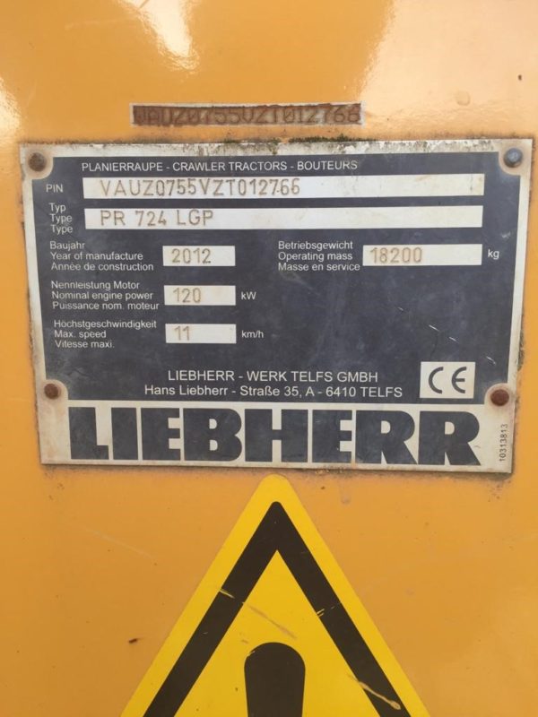 2012 LIEBHERR 724 LGP DOZER - Image 11